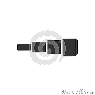 Spyglass icon flat Vector Illustration