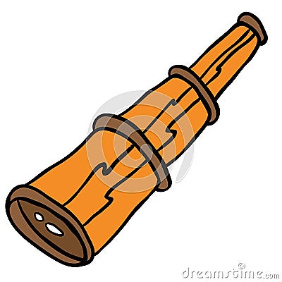 Spyglass Vector Illustration