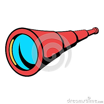 Spyglass icon in icon cartoon Vector Illustration