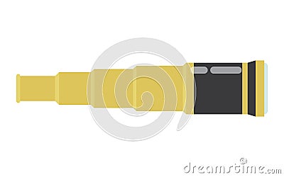 Spyglass isolated on a white background Vector Illustration