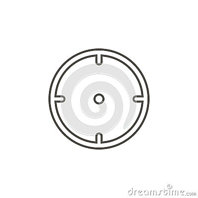 Spyhole vector icon. Simple element illustration from map and navigation concept. Spyhole vector icon. Real estate Vector Illustration