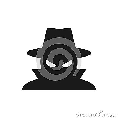 Spyware, Internet technology. Stop sign, Web icon. Danger symbol. Concept hacking computer. Vector illustration Vector Illustration