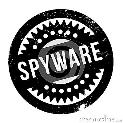 Spyware rubber stamp Vector Illustration