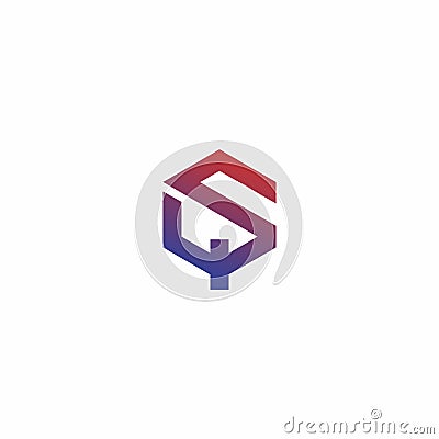 SQ logo simple design Vector Illustration