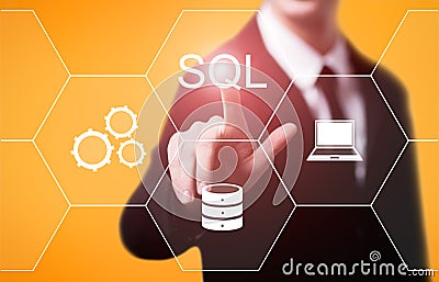 SQL Programming Language Web Development Coding Concept Stock Photo