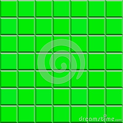 Square background mosaic, lime ceramics. Abstract pixels. Ceramic tiles. Wall texture. Texture for tiles Stock Photo