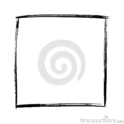 Hand drawn square frame Vector Illustration