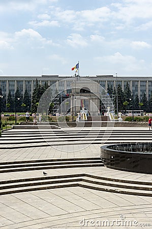 Square - Chisinau Editorial Stock Photo