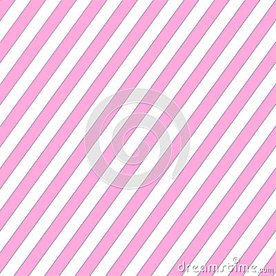 Pink square vector Valentine`s Day wrapping paper background with angled pink and white stripes for holiday themes. Vector Illustration