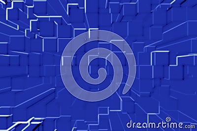 Square Computer Programming 3d abstract design Stock Photo