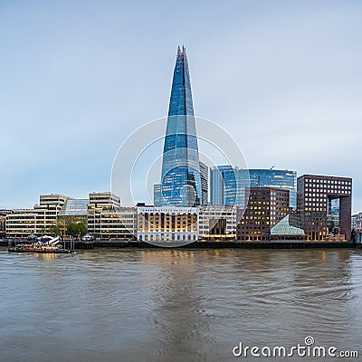 Square crop of The Shard Editorial Stock Photo