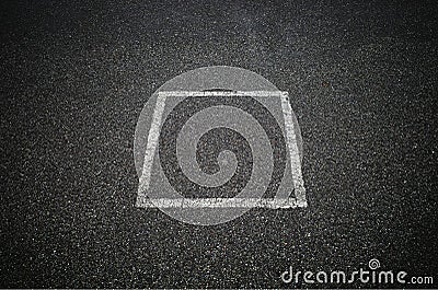 Square cube road marking background Stock Photo