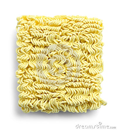 Dried Noodles Top View Stock Photo