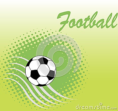 Square football green banner Vector Illustration