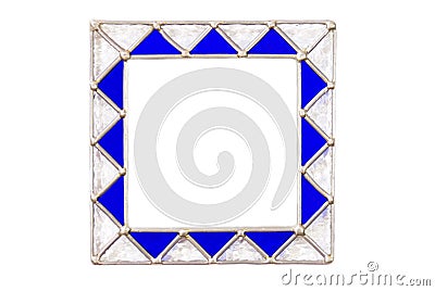 Square Glass Picture Frame Stock Photo