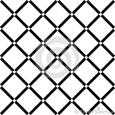 Square grid vector seamless pattern. Subtle dark checkered repeat background, simple design Vector Illustration