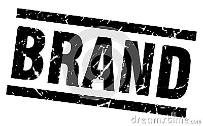 Square grunge brand stamp Vector Illustration