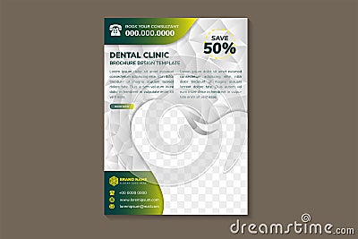 Flyer for Health and Medical concept. Hygiene template of flyer Vector Illustration