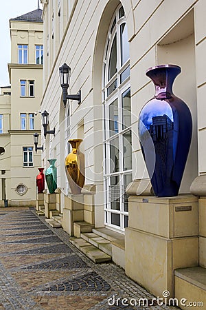 The square of the Judicial City of Luxembourg Editorial Stock Photo