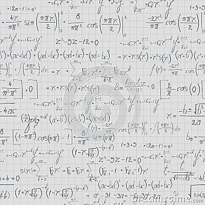 Square Math Paper Equation Stock Illustration - Image: 55000929