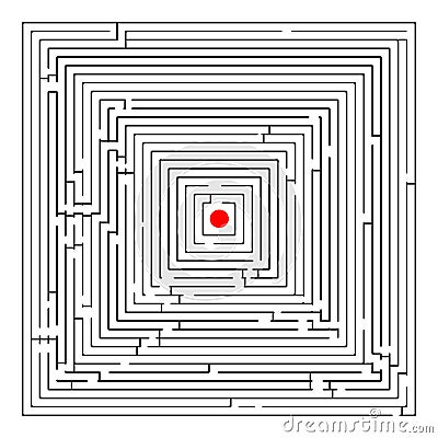 Square maze Vector Illustration
