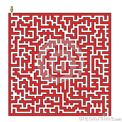 Square maze Stock Photo