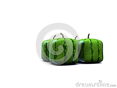 Square melon Stock Photo