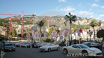 Square near the casino in monte carlo, 16th Novembre, 2013 Editorial Stock Photo