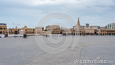 The square in the old town of Souq Waqif, Doha, Qatar Editorial Stock Photo