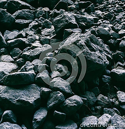 Square pale dark rock stones Stock Photo