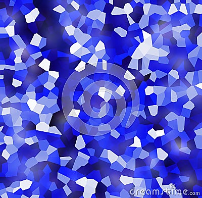 Square pale glow blue mosaic abstraction Stock Photo