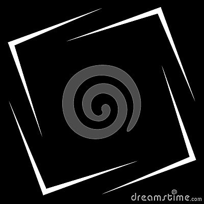 Square photo, picture frame, picture border. Conceptual crosshair, viewfinder square Vector Illustration