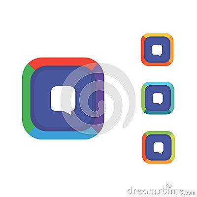 Chat App Logo Stock Photo