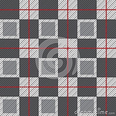 Vector checkered texture plaid pattern. Abstract seamless checkered pattern for fabrics, clothes, backgrounds, wallpapers. Vector Illustration