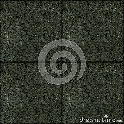 Square seamless black quartz ceramic mosaic tile texture background Stock Photo