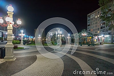 Ð¡entral square. Irpin. Ukraine. Stock Photo