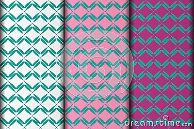 Square style vector eps pattern design element. Stock Photo