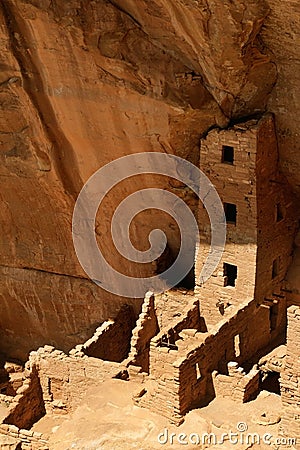 Square Tower House, Mesa Verde National Park Stock Photo