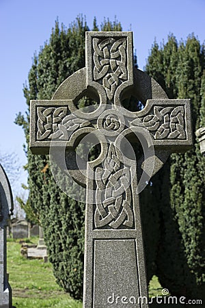 Squared Celtic cross Stock Photo