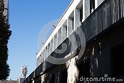 Squared Colosseum,Rome Editorial Stock Photo