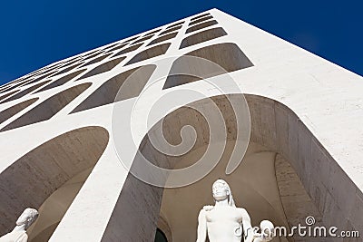 Squared Colosseum,Rome Editorial Stock Photo