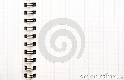 Squared notebook sheet Stock Photo