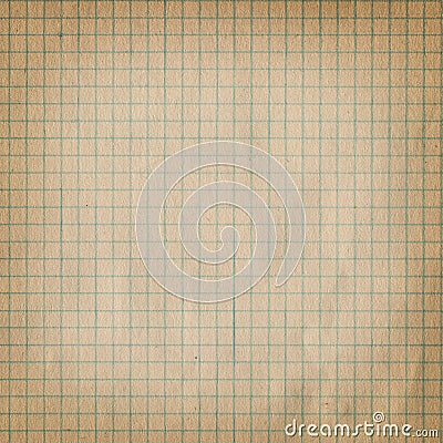 Vintage dirty graph paper. Stock Photo