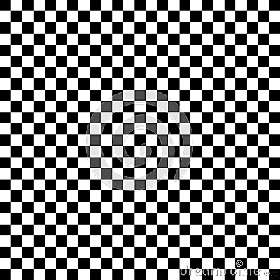 Black and White Check Pattern Vector Illustration