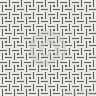 Squared seamless pattern with symmetric geometric ornament. Vector Illustration