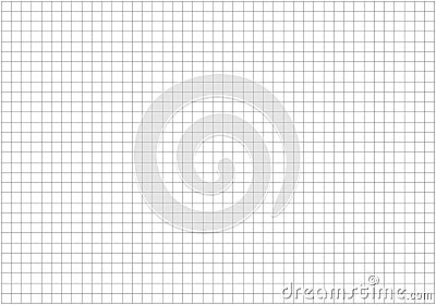 Squared wide black grid paper. Mathematics pattern. Notebook sheet blank. Typography template for making notebooks production. Vector Illustration