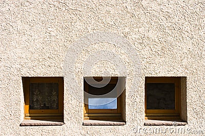 Squared windows Stock Photo