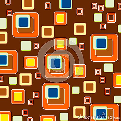 Squares background/ retro style wallpaper Stock Photo