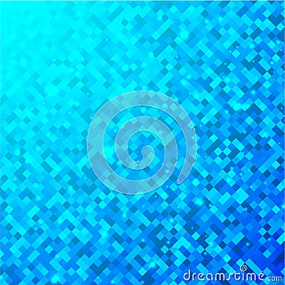 Squares blue technology pattern Vector Illustration