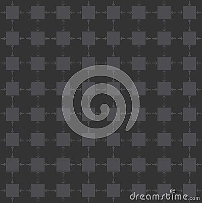 Squares with pointing arrows Stock Photo